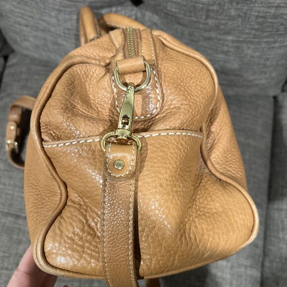 Roots Leather Leader Overnight Bag Duffle Carry On Banff Natural Color Small - Picture 5 of 16